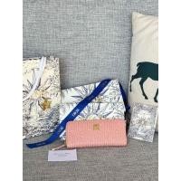 ราคา Pink Ladies Long Wallet Quilted Miss Dior Freesia Sheepskin Zipper Bag (55351940196)