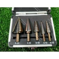 ราคา ดอกสว่านทรงเจดีย์ ดอกเจาะคว้านรู 5 ตัวชุด (9470188762)