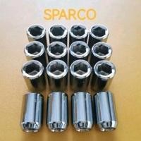 ราคา 8.8(ร้านค้าแนะนำ)​น็อตล้อ​ Sparco เหล็กหล่อ​ ทนทาน​ใส่แม็กซิ่งรูเหล็กได้หมด❗ (29164783537)