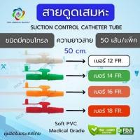 ราคา #ยกแพ็ค (50 เส้น/แพ็ค) สายดูดเสมหะ ชนิดคอนโทรล (Suction Control Catheter Tube) (29991875068)