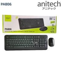 ราคา Anitech แอนิเทค Wireless Multimedia Keyboard & Mouse Combo set ชุด คีย์บอร์ดและเมาส์ ไร้สาย PA806 (18881626347)