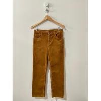 ราคา H&M กางเกงทรงกระบอกลูกฟูกขายาว สีน้ำตาล (มือสอง) (43573006940)