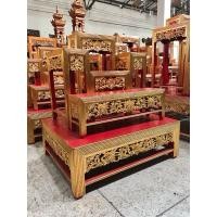 ราคา โต๊ะหมู่บูชางานไม้สักขาหวายหมู่5 หน้า 10 งานแกะสลักปิดทอง สวยหรูแกะสลักปิดทองสวยงาม (26622046549)