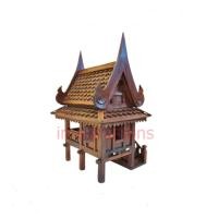 ราคา **ไม้สักเก่า** ศาลพระภูมิบ้าน ศาลไม้เจ้าที่ ศาลไม้เรือนไทย ศาลตายายไม้ บ้านทรงไทย ไม้แกะสลัก ใหญ่ (28729273063)