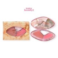 ราคา G67 ไฮไลท์ บลัช พาเลทท์ จีน่า เกลม Gina Glam Highlight Blush Palette (26256534518)