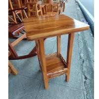 ราคา โต๊ะข้างไม้สัก โต๊ะข้างเตียงโต๊ะหัวเตียงไม้สัก ฉลุ2ชั้น (25561908740)