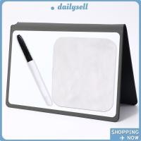 ราคา เดลี่ สมุดบันทึกไวท์บอร์ด, ก5 พร้อมปากกาไวท์บอร์ด/ผ้าเขียนแผ่นบันทึกลบได้, กระดานเขียนหนังแบบใช้ซ้ําได้แบบเรียบง่ายของขว (24597593817)