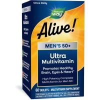 ราคา ธรรมชาติ Way Alive! Once Daily Mens 50+ Multivitamin Tablets 60 Count (24246457568)