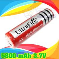 ราคา [1 ฟรี 1] UltraFire ถ่านชาร์ต 5800 / 4800 mAh 3.7V / 4.2V รุ่น 18650 (906714761)