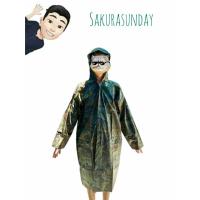 ราคา [พร้อมส่ง] เสื้อฝน เสื้อกันฝนลายทหาร เสื้อกันฝน PVC ซิปหน้า เนื้อหนา เสื้อกันฝนผู้ใหญ่ (43252953403)