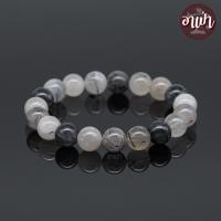 ราคา หินแก้วขนเหล็ก หินไหมดำ Tourmaline Quartz ขนาด 10 มิล คัดหิน ช่วยป้องกันภูตผีปีศาจ ป้องกันอาถรรพ์มนต์ดำ หินมงคล หินสีดำ (21887328033)