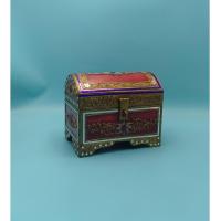 ราคา หีบไม้ กล่องไม้ ใส่ของ หีบสมบัติฝาโค้ง เดินเส้นทอง กำปั่นล้านนา ขนาดเล็ก (17240979241)