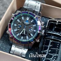ราคา นาฬิกาข้อมือสปอร์ต D-ziner แบรนแท้กันน้ำได้100% มี2ระบบดิจิตอลกับเข็ม สลับสาย หนัง และ สแตนเลสได้ (18632523498)