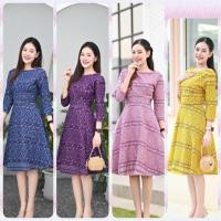 ราคา ชุดเดรส Dress เดรสผ้าไทย ชุดทำงานผู้หญิง ชุดทำงานผ้าไทย เสื้อผ้าผู้หญิง เดรสลายไทย ผ้าไทย ชุดผ้าไทย (27573292797)