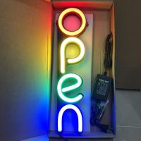 ราคา ป้ายไฟสำเร็จรูป ป้ายไฟนีออน OPEN ทรงตั้ง ป้ายไฟหน้าร้าน ป้ายไฟตัวอักษร ป้ายไฟเปิดร้าน ไฟประดับตกแต่ง (22328970528)