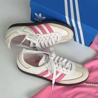ราคา （ของแท้ 100 %）adidas originals samba OG gazelle IG1962 สีขาว/ชมพู/สีน้ำตาล (43209327434)