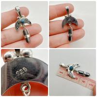 ราคา จี้เงินแท้ แต่งเทอร์คอยซ์ แต่งหิน (25470616506)