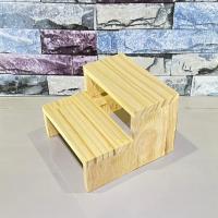 ราคา ชั้นไม้ 2 ชั้น ชั้นบันไดวางของ ไม้มงคล ไม้สน ขนาดกxยxส 16X15X10 Cm. AS04-2*15 ส่งจากกทม. ขายดี (24556554178)