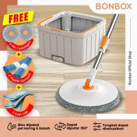 ราคา BONBOX BM001 Super Mop 2-in-1 Mop ทําความสะอาดสูงสุด 360° ไม้ถูพื้นนาโนไฟเบอร์แบบหนาที่มีประสิทธิภาพใช้งานคู่ (43355774268)
