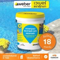 ราคา #คุ้มดี# WEBER COLOR HR กาวยาแนว สระว่ายน้ำ สปา และซาวน่า ขนาด 18 kg. (12719726930)