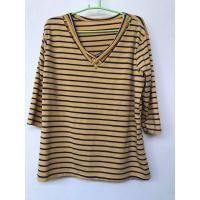 ราคา เสื้อผ้ายืดลายทางสาวอวบ สีเหลือง (ใส่ครั้งเดียว) (7979532814)