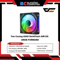 ราคา AIGO DarkFlash AIR12S ARGB FORWARD Casing Fan - สีดํา (52351749328)
