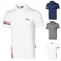 ราคา [Titleist] Jersey Golf Clothing Mens Short-Sleeved Breathable Quick-Drying Outdoor Sports T-Shirt เสื้อโปโล (42771465174)