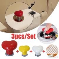 ราคา หัวฉีดชักโครก 3 ชิ้น หัวฉีดชักโครกรูปหัวใจหลากสี ปุ่มกดชักโครกรูปหัวใจ ปุ่มช่วยชักโครก 2024 ใหม่ M (55251260405)