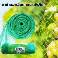 ราคา ตาข่ายกันนก ตาข่ายปลูกผัก คลุมบ่อปลา ตาถี่ 2x4 เมตร กันสัตว์ได้ อวนปลูกผัก ไม้เลื้อย ส่งจากกทม. (25786833783)