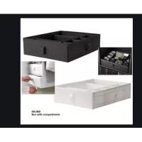 ราคา สกุบบ์ กล่องแบ่งช่องสำหรับเก็บของขนาด 44x34x11 ซม. มี2สีให้เลือก (610346909)