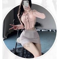 ราคา พร้อมส่งจากไทย ชุดคอสเพลย์ ชุดออฟฟิต สาวเลขา ครูสาว (ไม่มีถุงน่อง) #8214 (27556531676)