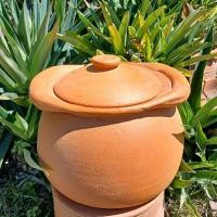 ราคา หม้อดินเผามีหูพร้อมฝาปิด ขนาด 10 นิ้ว หม้อต้มยา ทำขนม ใส่น้ำยาขนมจีน (25993766210)