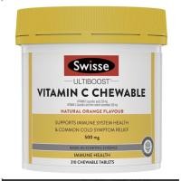 ราคา Swisse Vitamin C Chewable วิตามินซีรสส้มแบบเคี้ยว 310เม็ด ของแท้นำเข้าจากออสเตรเลีย (6497835428)