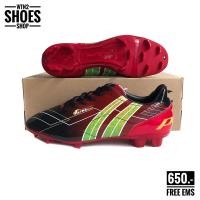 ราคา รองเท้าฟุตบอล Pan PF15BP รุ่น SUPER SONIC ALPHA TRACK สีดำแดง รองเท้าสตั๊ด pan by WTN2 SHOES SHOP (10252279549)