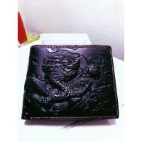ราคา กระเป๋าหนังกระเป๋าสตางค์หนังแท้ 100%ลายมังกร (21804164712)