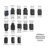 ราคา Estone อะแดปเตอร์ USB เป็น Micro USB ชายหญิง Micro to Mini USB Converter Connector 480M (46651897198)