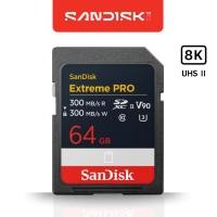 ราคา SanDisk Extreme PRO SD Card 8K UHS-ii 64 GB ความเร็วสูงสุด อ่าน 300MB/s V90 (SDSDXDM-064G-GN4IN) (26685207512)