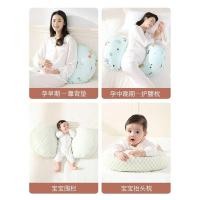 ราคา Le Pregnant Maternity Waist Abdominal Support Side Sleeping Pregnancy Cushion U-Shaped Pillow Remov (28754743520)