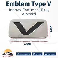 ราคา โลโก้ Type V Innova Fortuner Hilux Alphard ORIGINAL Emblem Type V Fortuner Innova Hilux Alphard ORIGINAL (40172022298)