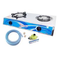 ราคา Lucky Flame เตาแก๊ส 2หัวอินฟาเรด AT-102I+หัวปรับแก๊ส L-325 (55008135)