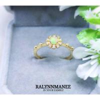 ราคา RP026 แหวนโอปอลแท้ ( Natural Opal ) ตัวเรือนเงินแท้ 925 ชุบทองคำ,ชุบทอง,ชุบพิงค์โกลด์ งานสั่งทำ (25269928383)