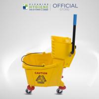 ราคา ถังบีบม็อบ สีเหลือง 36 ลิตร ม็อบถูพื้นทำความสะอาด CSP-040 SINGLE MOP WRINGER TROLLEY YELLOW (18681589102)
