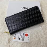ราคา ZARA CLASSIC WALLET กระเป๋าหนังpuเรียบเงา (4918037129)