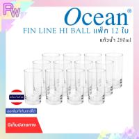 ราคา OCEAN GLASS แก้วน้ำ 280ml FIN LINE HI BALL แพ็ก 12 ใบ (27130047404)