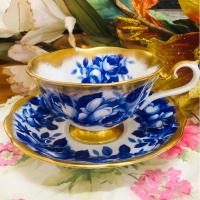 ราคา (มาใหม่ค่ะ) ROYAL ALBERT TREASURE CHEST SERIES ชุดถ้วยชากาแฟวินเทจ สุดคลาสสิค ธีมน้ำเงินทอง ของสวย ของแท้จากอังกฤษ (14698332448)