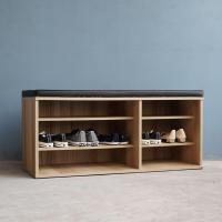 ราคา Inhome Furniture ชั้นวางรองเท้าไม้ ตู้รองเท้า เบาะนั่ง ที่วางรองเท้า รุ่น SB-1047-BA shoes cabinet shoe storage (3957798355)