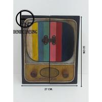 ราคา ตู้ยา ตู้ใส่ของ ทำจากไม้เก่า แข็งแรง ตู้ตกแต่งร้าน ตกแต่งบ้าน ของขวัญ สวยงาม วินเทจ (2679722103)