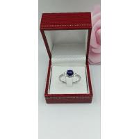 ราคา แหวนไพลิน ( แหวนพลอยแท้ ) เงินแท้ 925 ชุบทองคำขาว (26256755435)