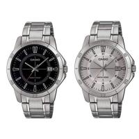 ราคา Casio นาฬิกาข้อมือผู้ชาย สีเงิน สายสแตนเลส รุ่น MTP-V004D,MTP-V004D-1C,MTP-V004D-7C (27154307361)