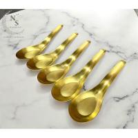 ราคา ช้อนสั้นทองเหลืองแท้ ช้อนตักแกง ช้อนโบราณ (เนื้อด้าน แบบหนา) ราคาต่อชิ้น (29604783770)